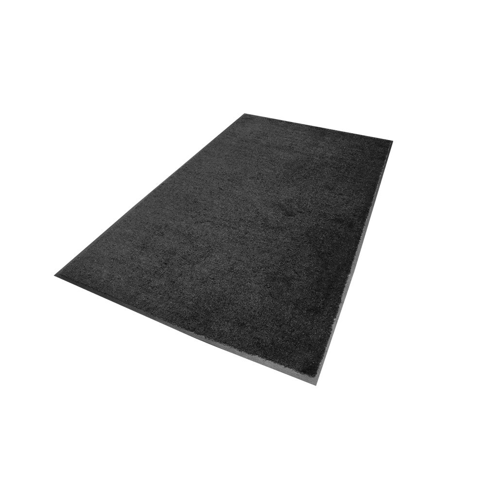 M+A Matting® ColorStar® 2x3 Carpeted (Wiper) Indoor Mat. Universal Cleated Backing, Charcoal